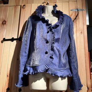 Elegant Adrianna Papell Evening Essentials Vintage Style Blouse 🔥HOT!!!🔥